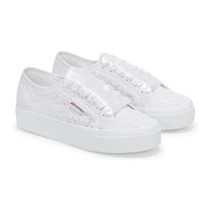 Superga - Zapatos de mujer Mujer Blanco - 2740 Flower Macrame