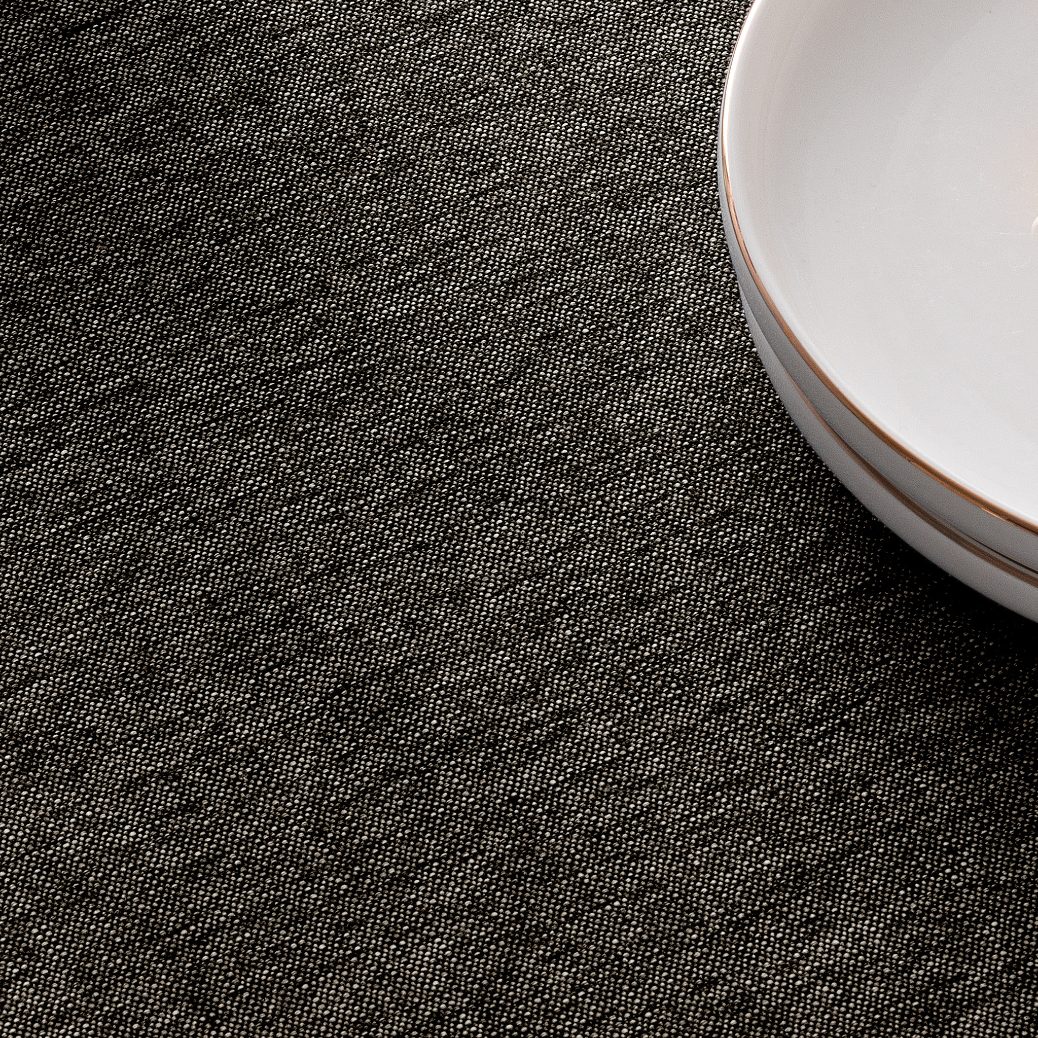 Nappe jacquard unie antitache Indra Black