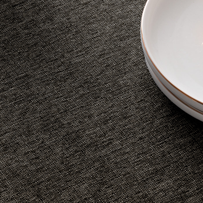 Nappe jacquard unie antitache Indra Black