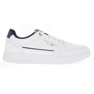 Armata di Mare Scarpe Uomo Court Sneakers Casual con Soletta Rimovibile in Memory Foam AMU SS23D328 Off White Navy