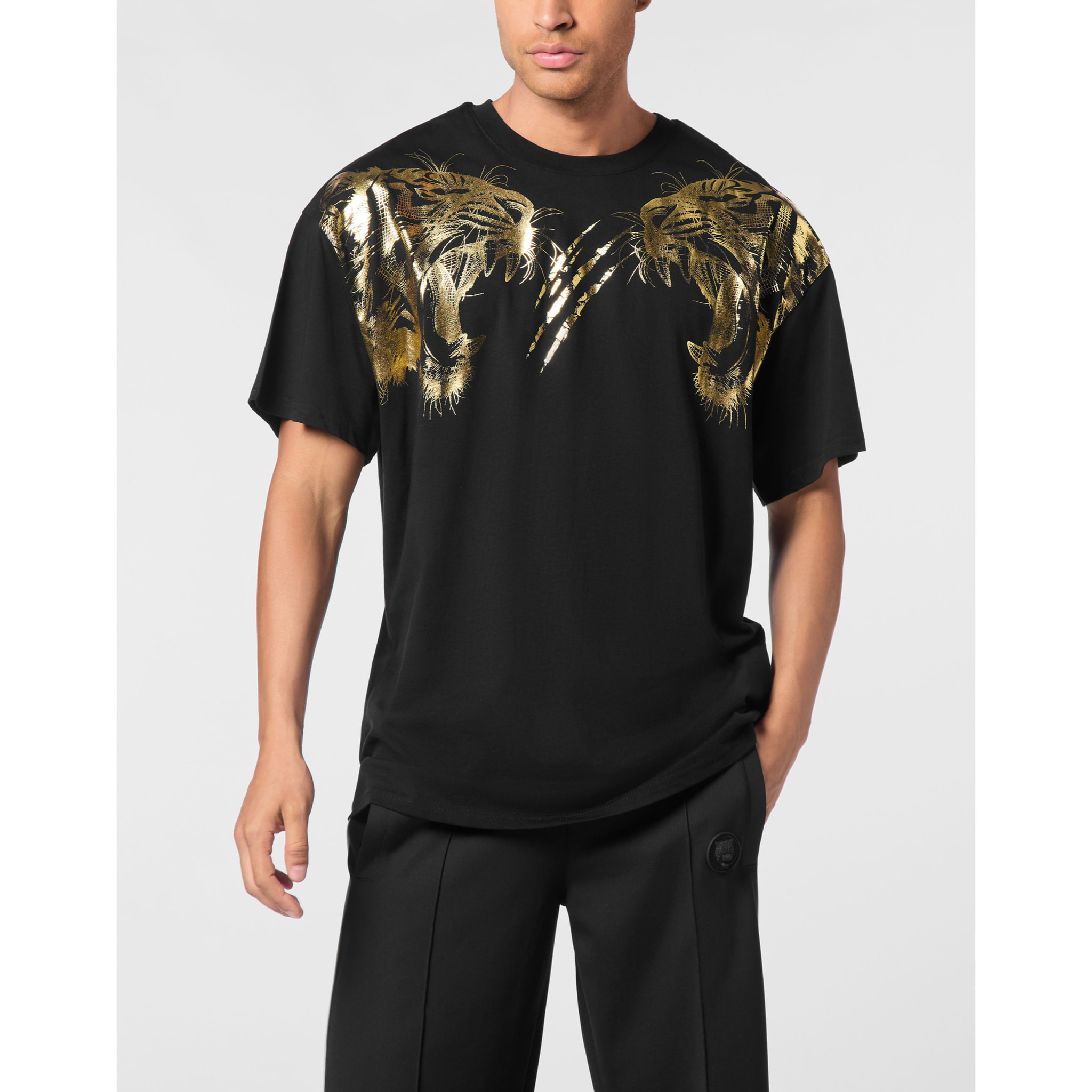 PLEIN SPORT Camiseta Cuello Redondo TIGER