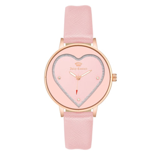 Reloj Juicy Couture JC1234RGPK Mujer Analogico Cuarzo con Correa de Polipiel