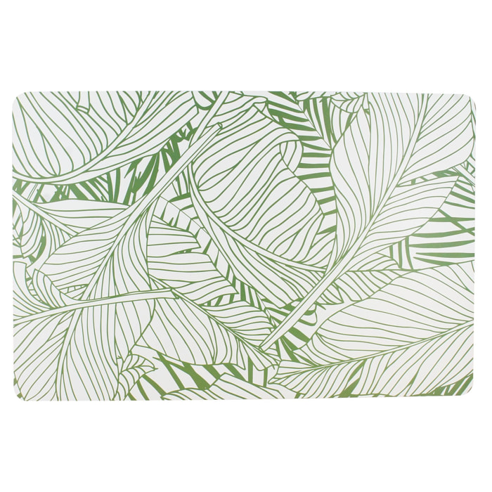 Lot 12 sets de table leaves 43.5x28.5cm en polypropylène