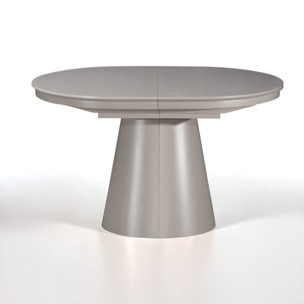 Table à manger extensible Tomasucci GLOMMA, en MDF, taupe, 150/200/250 × 110 × 76 cm