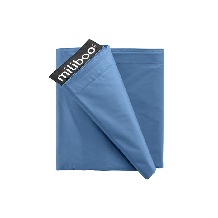 Housse de pouf géant bleu canard BIG MILIBAG