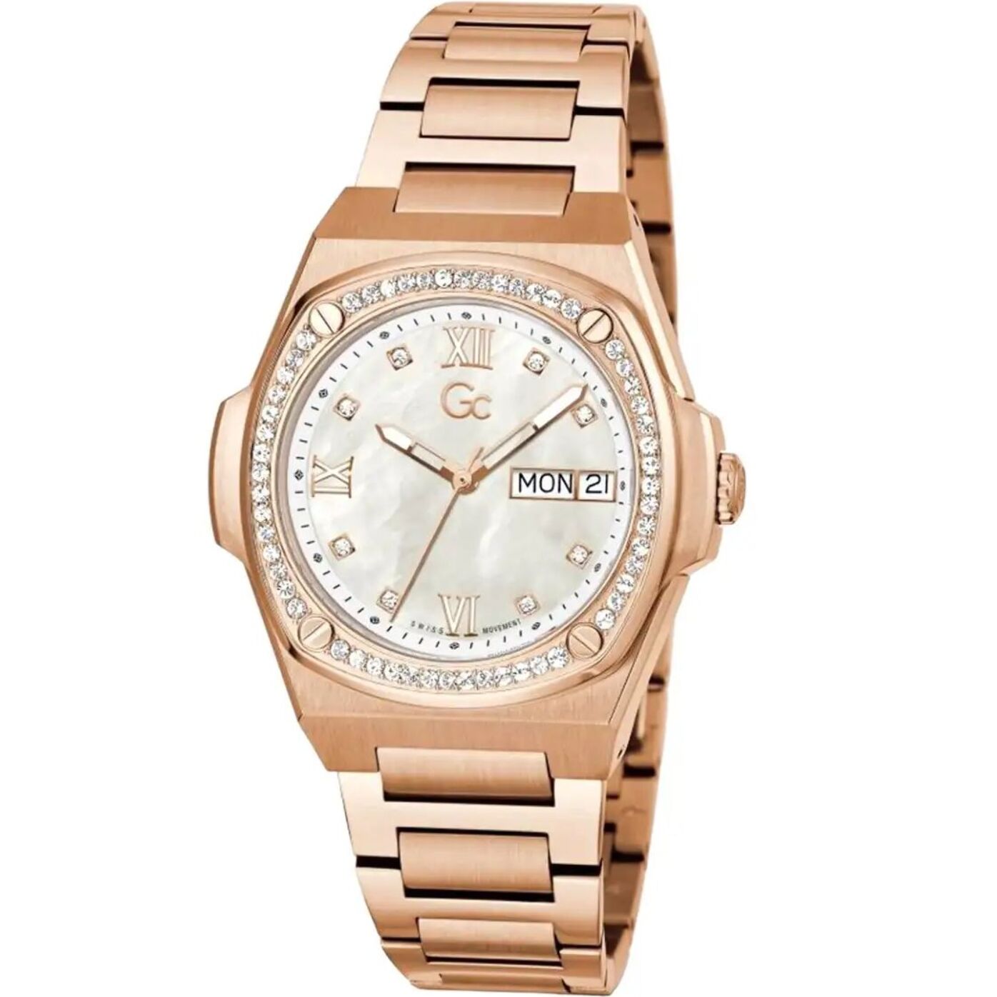 Reloj Gc Y98002L1MF Mujer Analogico Cuarzo con Correa de Acero inoxidable