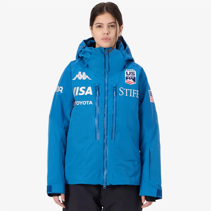 Giacche Kappa Donna 6Cento 604C Us Blu