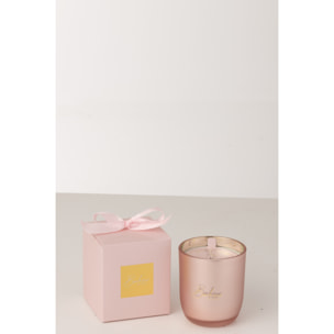 J-Line bougie Parfumée Bonheur - rose - large - 65H