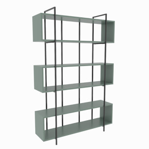 Bibliothèque contemporaine vert 180cm
