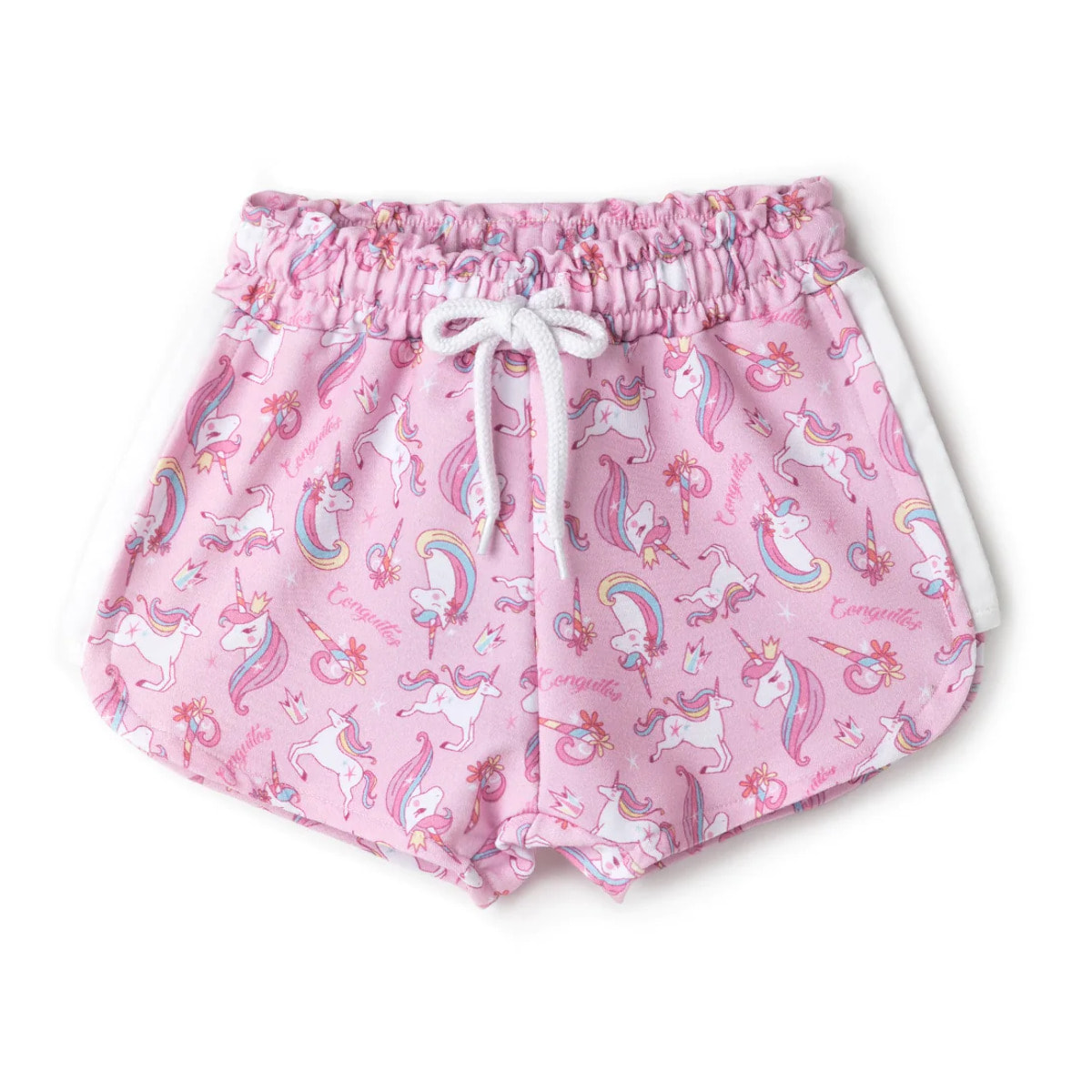 Shorts Deportivos Unicornios Rosa