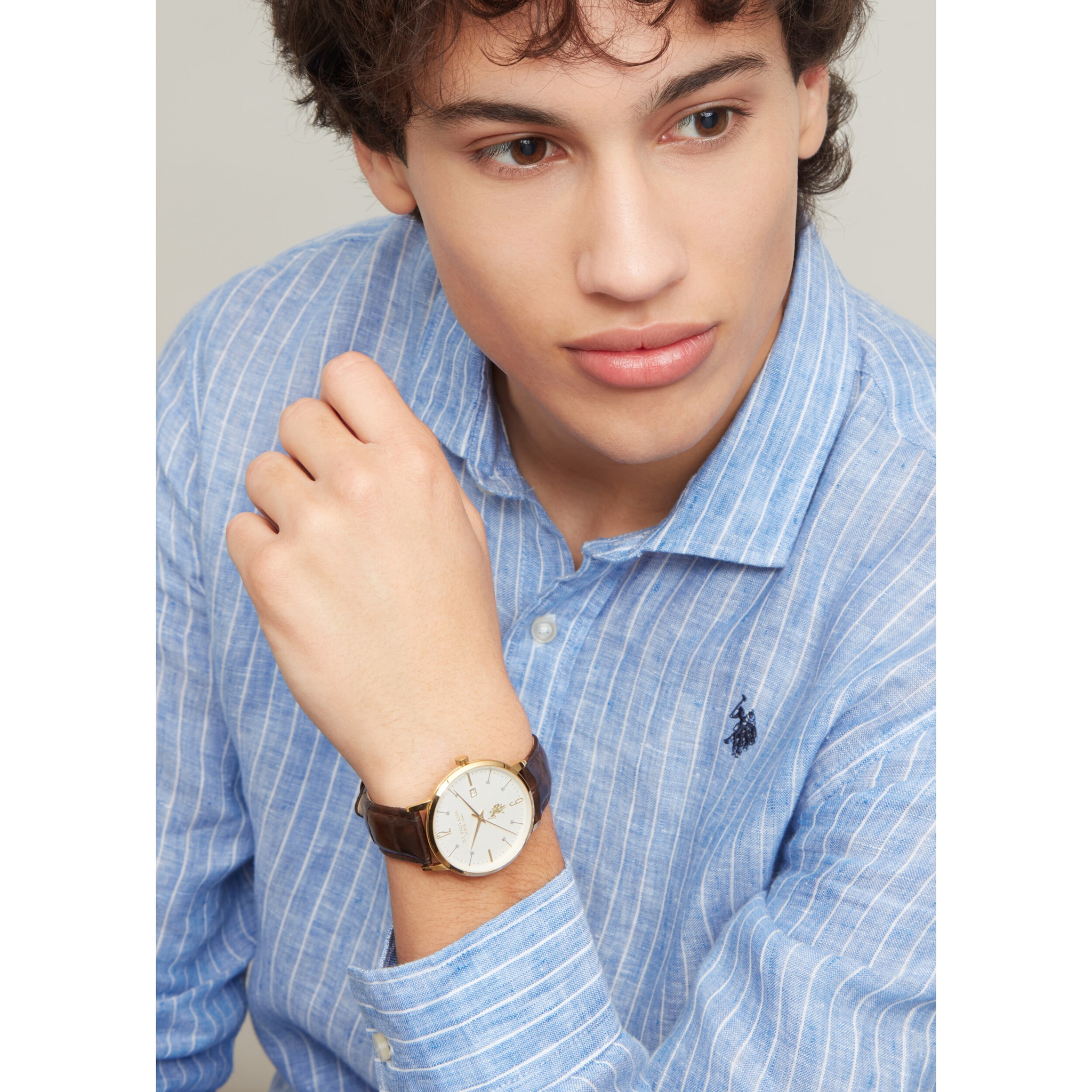 Orologio U.S. Polo Assn. in pelle