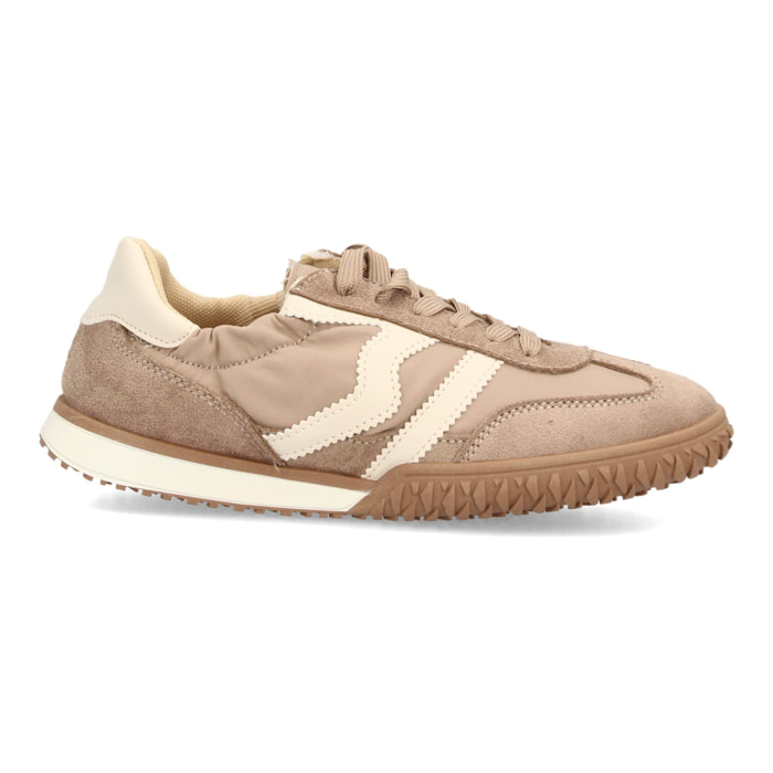 Zapatillas casual retro con cordones y elástico para mujer