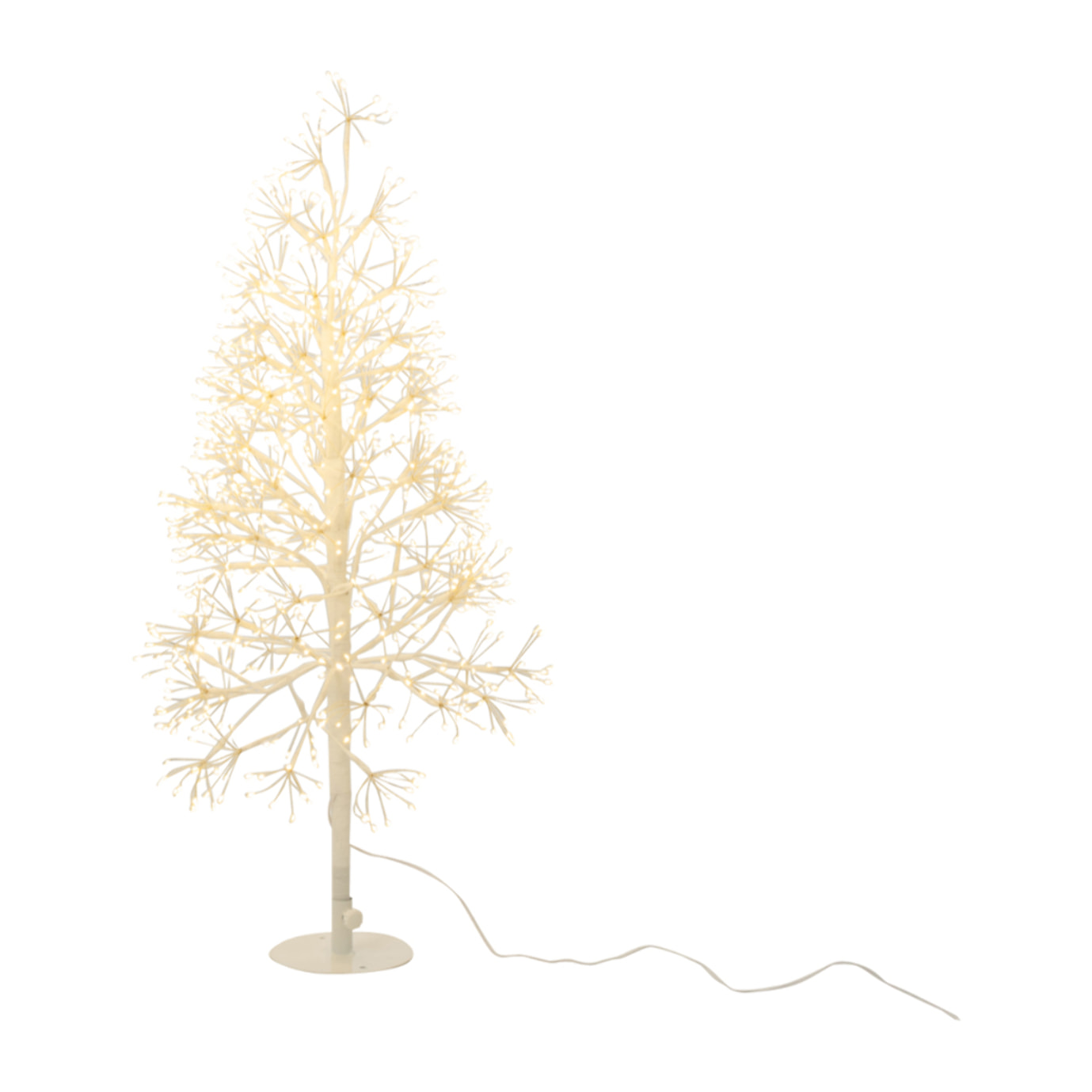J-Line décoration Arbre - blanc chaud - acier - blanc - small - LED