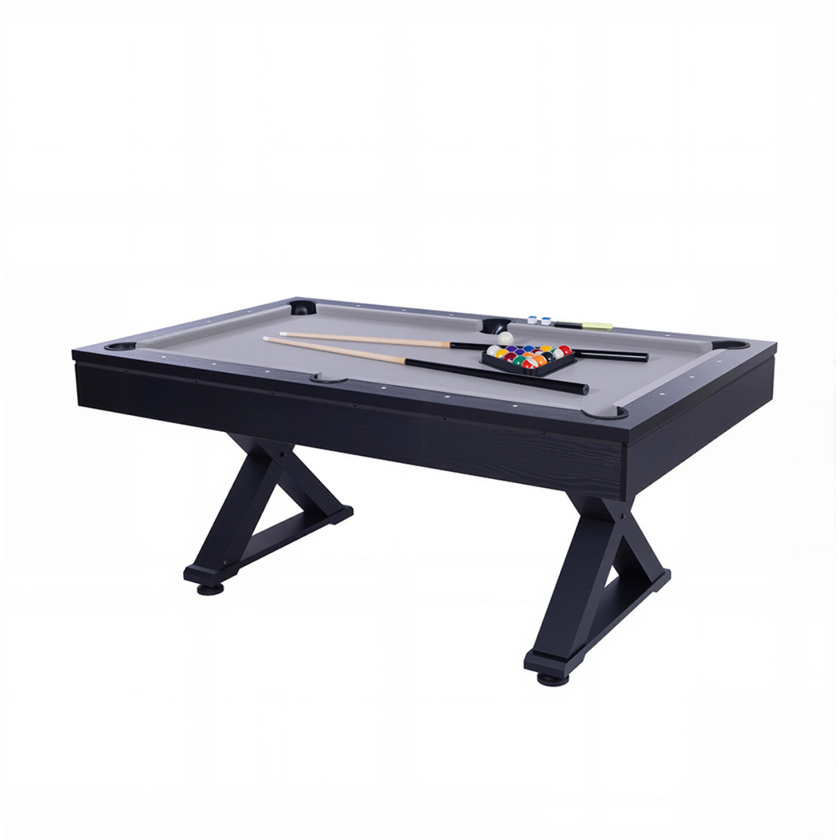 Table multi-jeux ping-pong et billard en bois noir ARIZONA