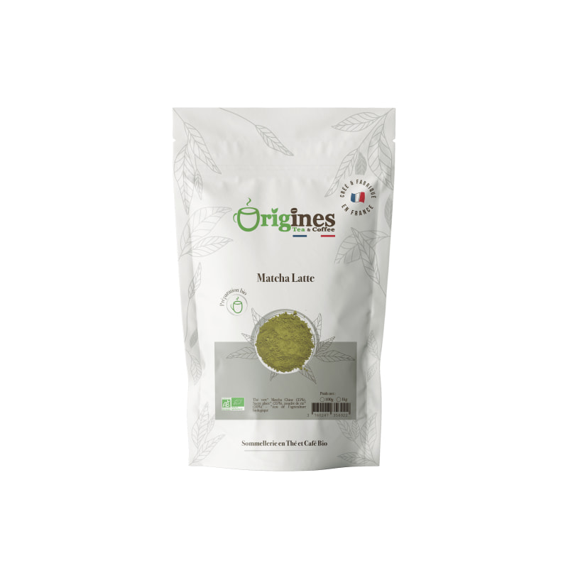 Préparation pour Matcha Latte Bio - Sachet 100g