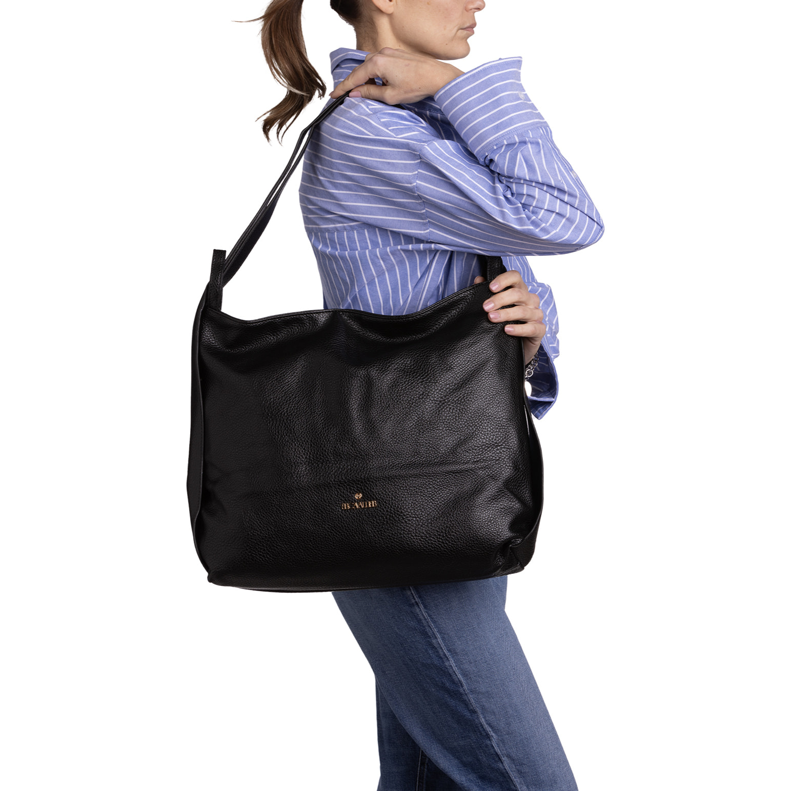 Borsa a spalla  da donna ecopelle Prodotto Vegano 40x33x11 cm