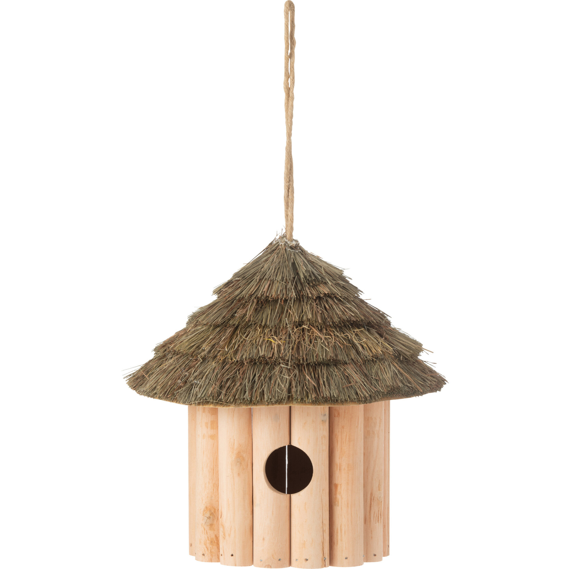 J-Line nichoir Suspendu - bois - naturel