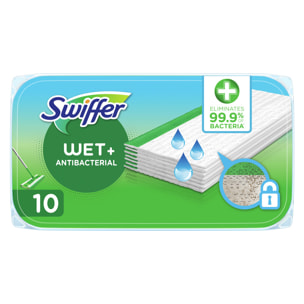 12x10 Lingettes Humides Antibactériennes Swiffer