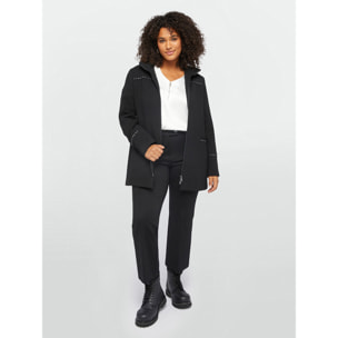 Fiorella Rubino - Pantalones kick flare de viscosa LENZING™ ECOVERO™ - Negro