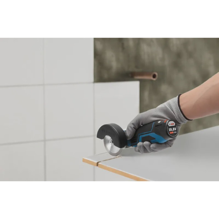 Meuleuse GWS 12V -76V-EC Ø76 mm - BOSCH - Sans batterie, ni chargeur - 3 Disques - L-Boxx - 06019F2003