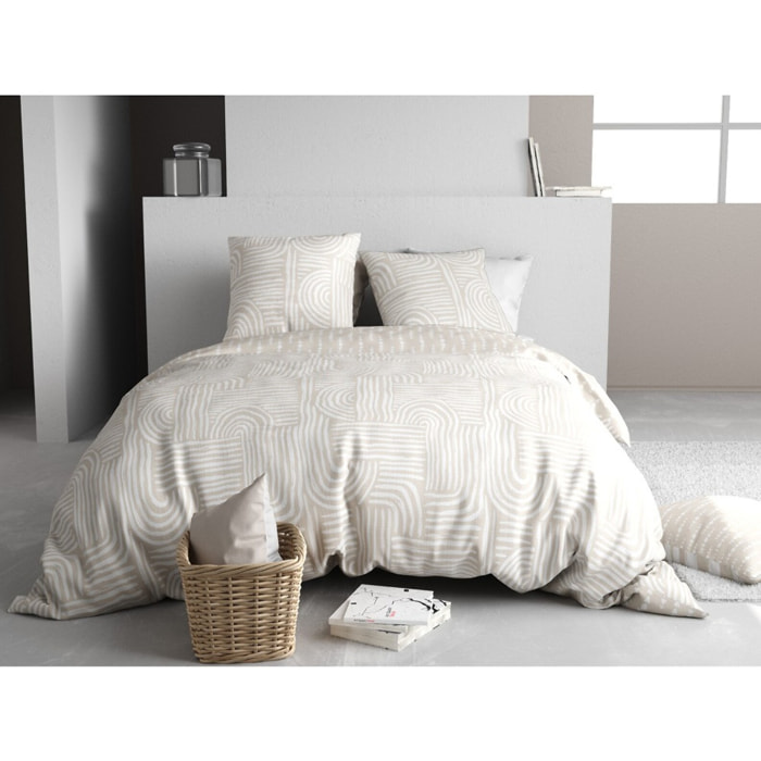 Parure Housse De Couette 3pcs 100% Coton 57 Fils FADO