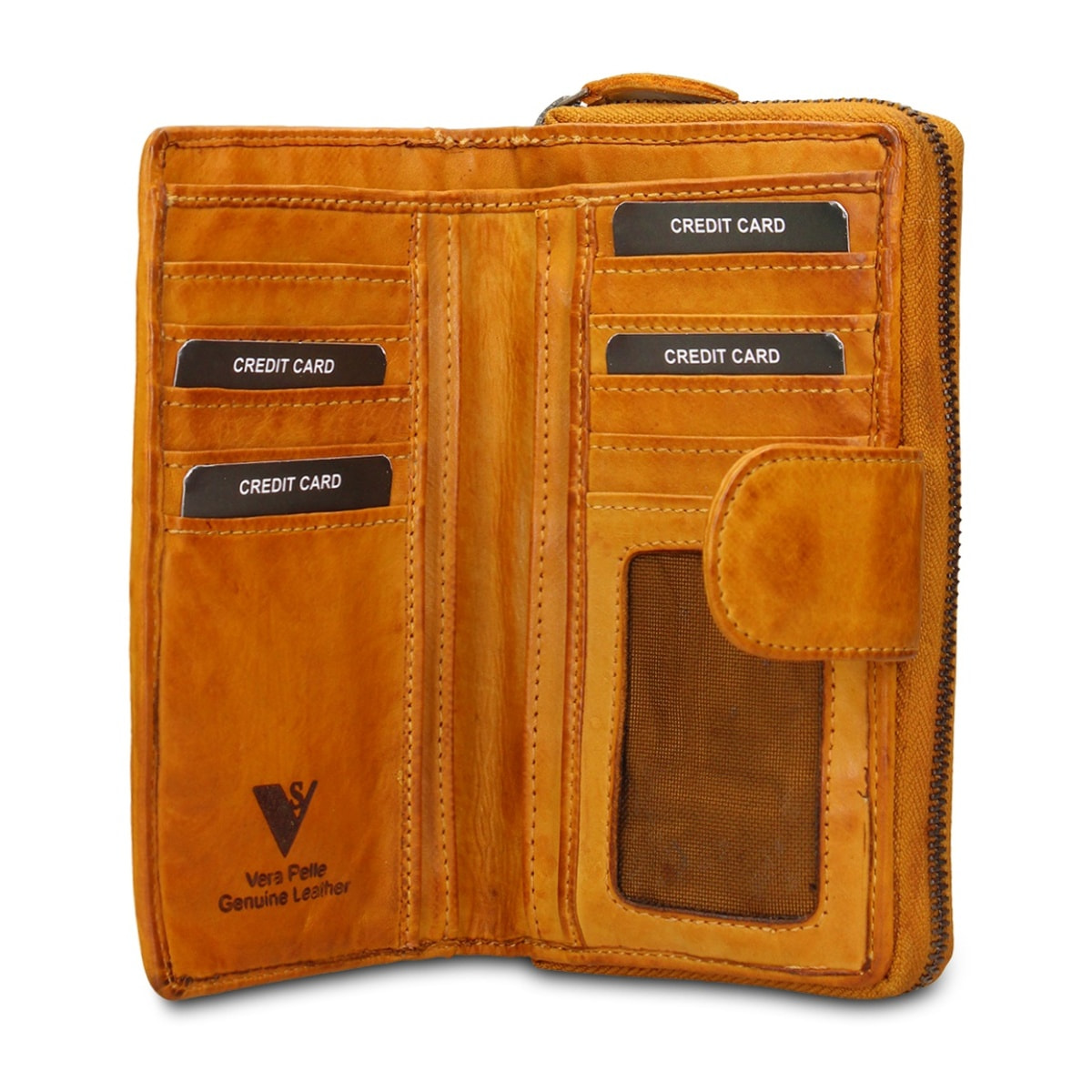 Portafoglio uomo in vera pelle - Modello Valerian Elite - 10.0 x 17.0 x 3.0 cm