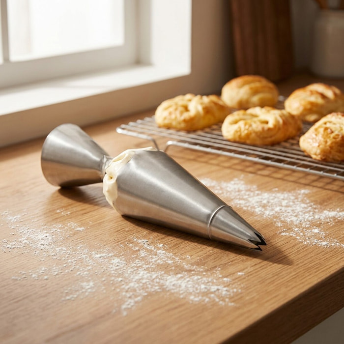 Lot de 6 douilles à pâtisserie en inox grand modèle Zenker Smart Pastry