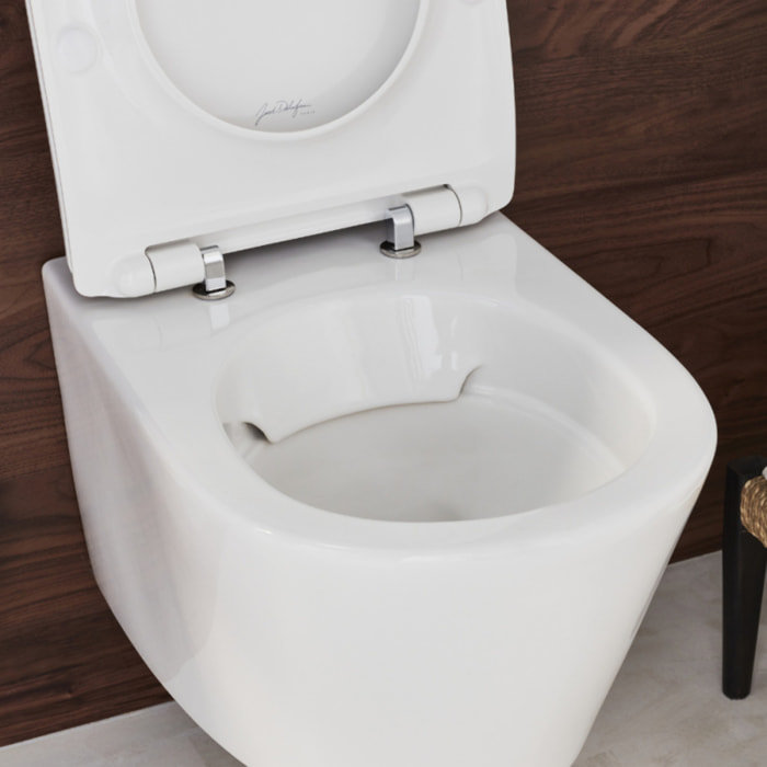 Pack WC suspendu sans bride Bastille + bâti support + plaque