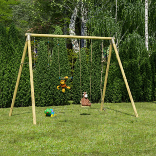 Portique bois 3 m Adulte Oliver 2 - 4 personnes