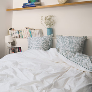 Housse de couette en percale de coton lavé, HERBIER