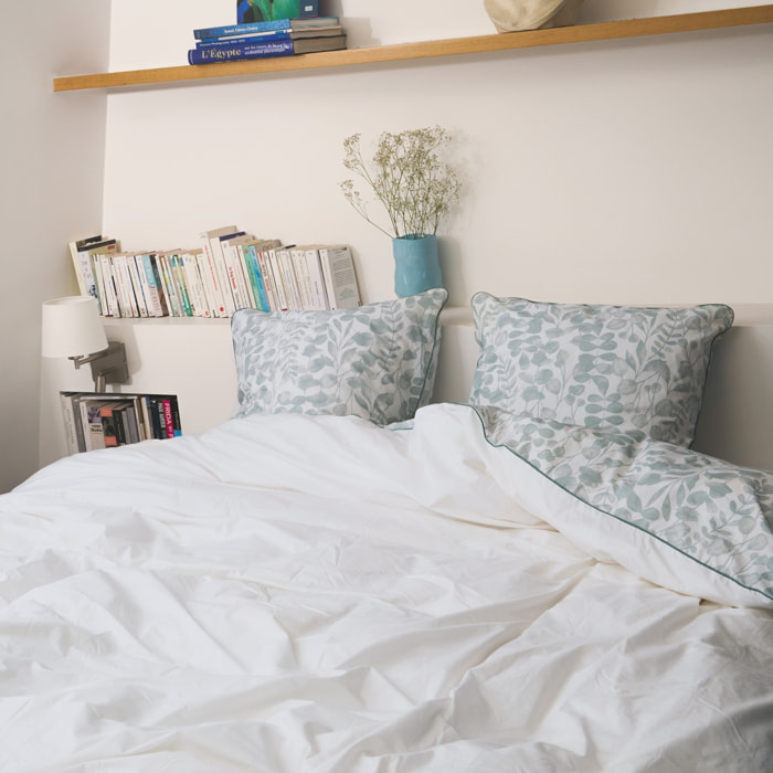 Housse de couette en percale de coton lavé, HERBIER