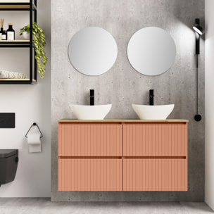 Ensemble de salle de bains Hali Alday, 120 cm, Corail