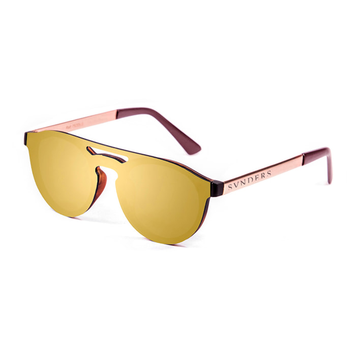 GAFAS DE SOL SUNPERS BIARRITZ DOUBLE BRIDGE METAL de color Dorado