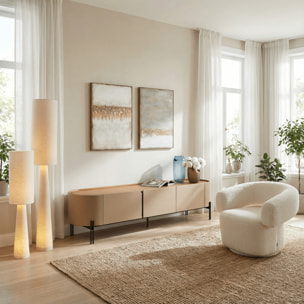 Peinture à l'huile Abstract Fields 55x75cm Kare Design