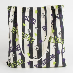 Bolsa shopping beetlejuice, unisex adulto, multicolor, estándar