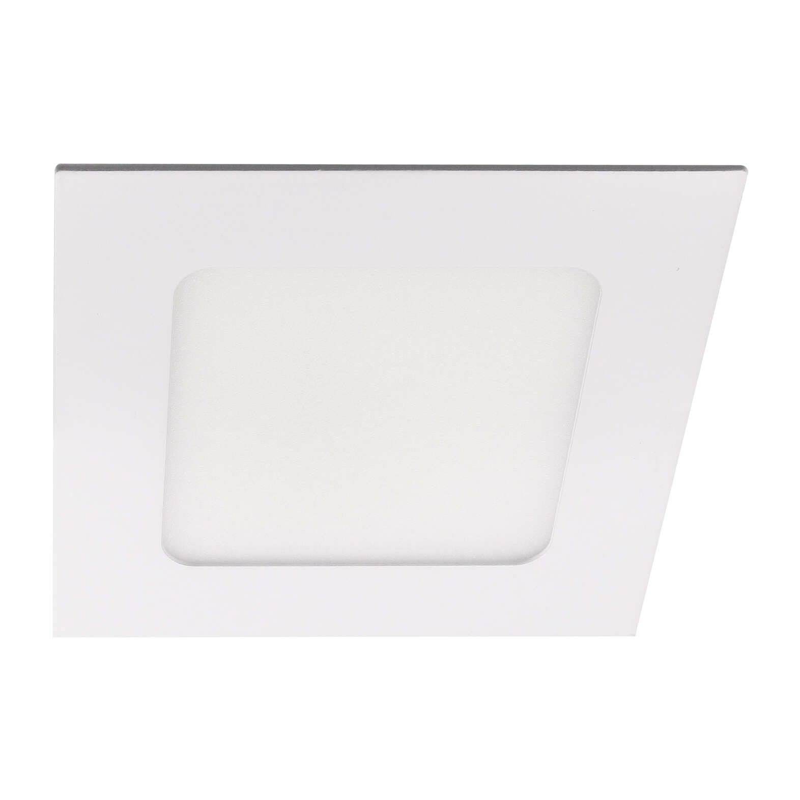 Easy square downlight cuadrado con luz led blanco cálido 3000K en color blanco