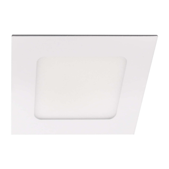 Easy square downlight cuadrado con luz led blanco cálido 3000K en color blanco