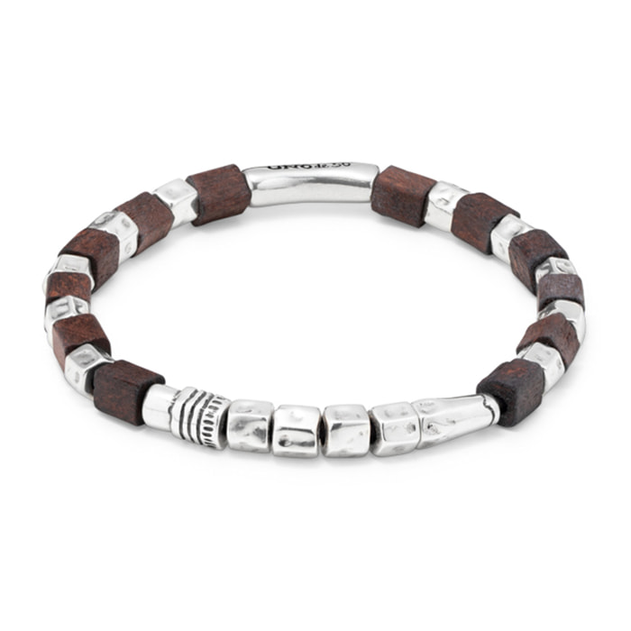 Pulsera MADERADO PLATEADO XXL