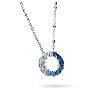 Collana in Argento 925 con Pendente in Cubic Zirconia Blu