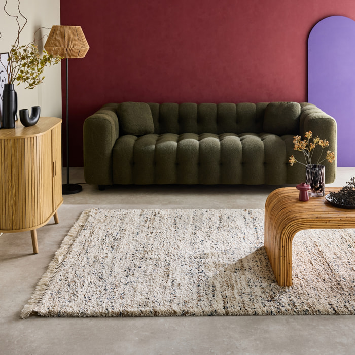 Tapis intérieur avec motif tacheté créme RICHIE