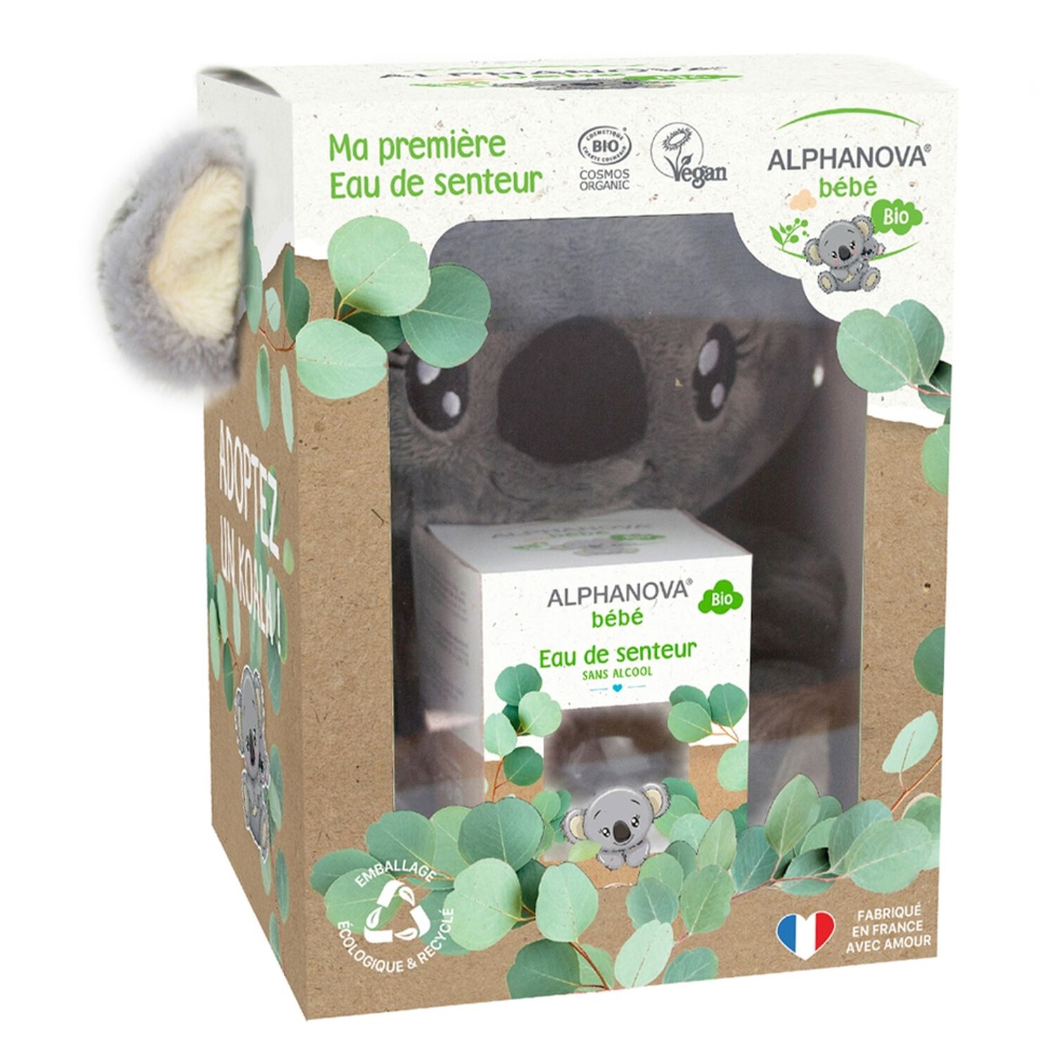 Bébé - Coffret Eau de Senteur Bio 50 ml + Peluche Holly le Koala