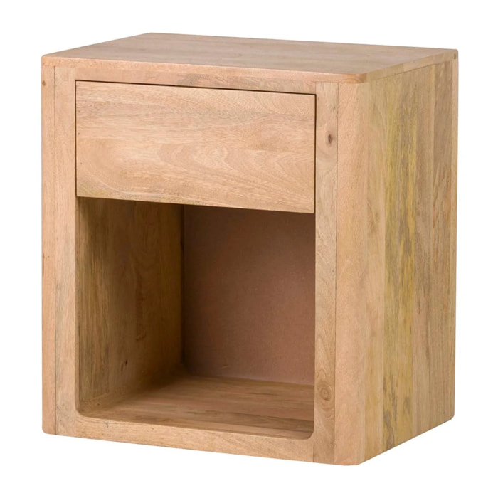 Mesita Madera Mango Marron Felo 55x40x60 Cm