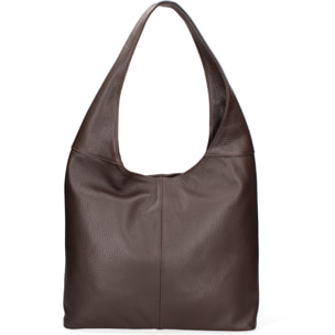 Borsa a sacca  da donna In Vera pelle Made in Italy 39x55x13 cm