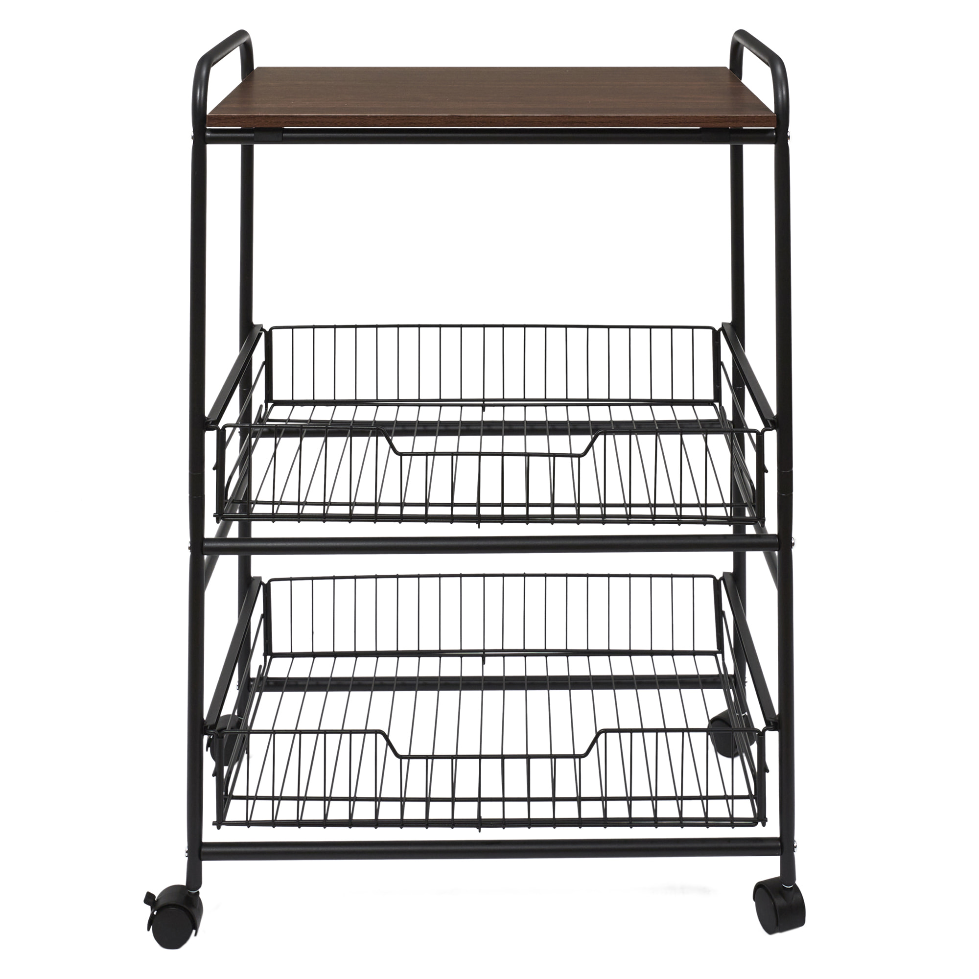 Desserte Avec Roulettes Etagere Et 2 Tiroirs