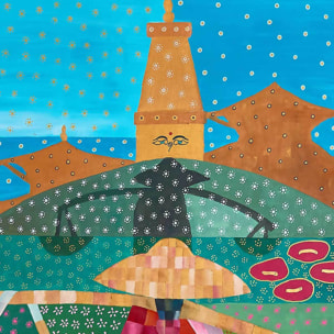 Tableau voyage au népal Tableau plexiglas