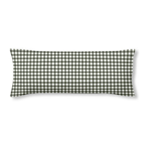Taie d'oreiller 100% coton Xmas Vichy Vert