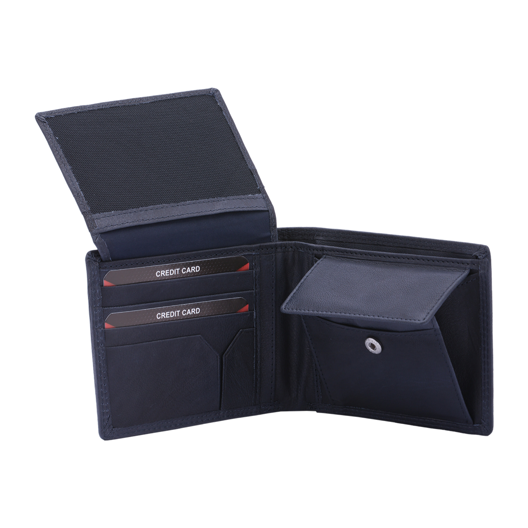 Portafoglio  da uomo In Vera pelle Made in Italy 9,5x12x2,5 cm