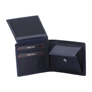 Portafoglio  da uomo In Vera pelle Made in Italy 9,5x12x2,5 cm