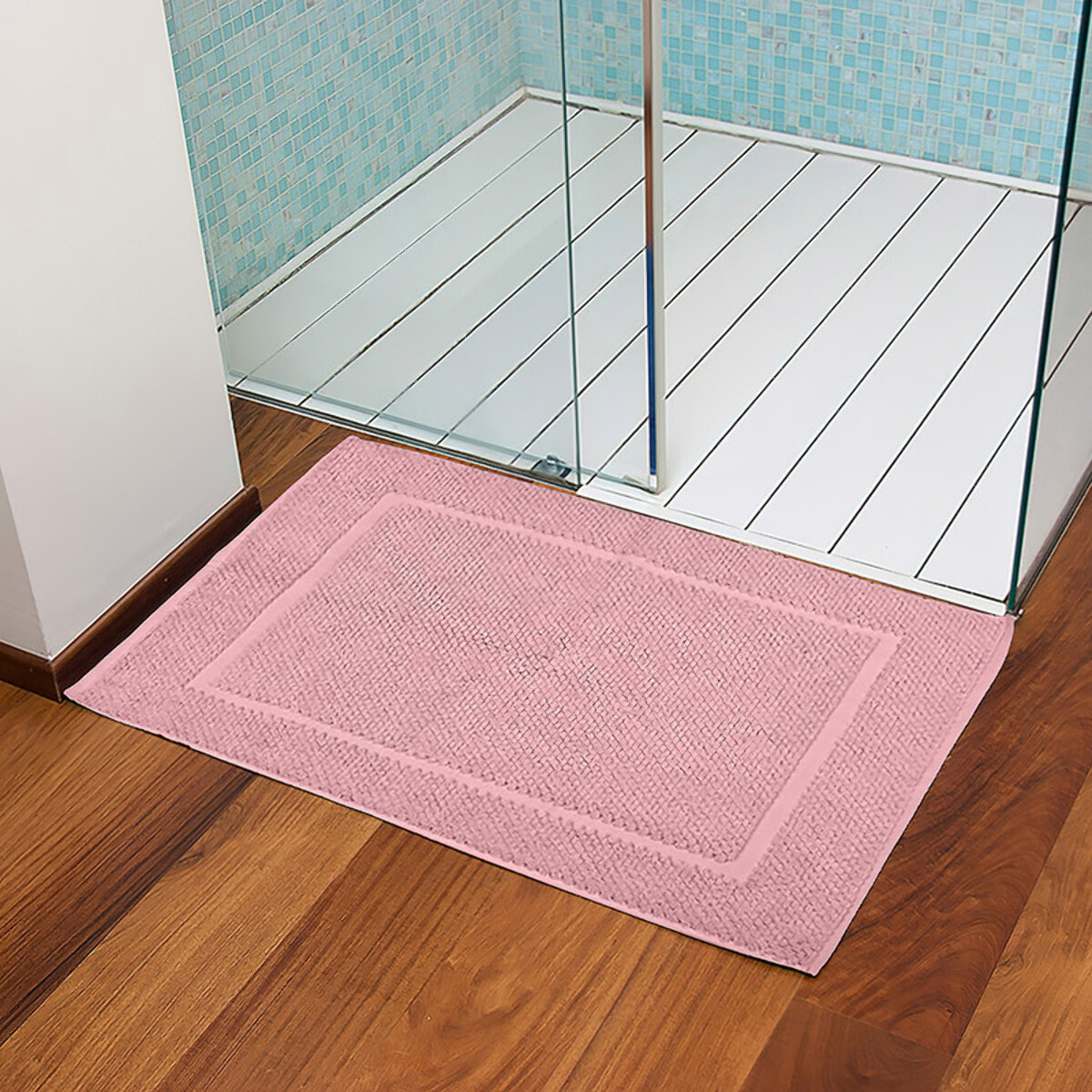INTRECCI Tappeto Bagno in Spugna, 50x70 cm, Tinta Unita, Modello: Bichicco