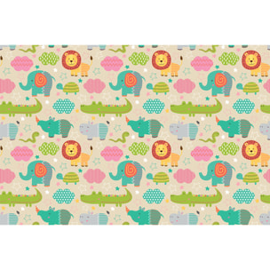 Sticker meuble pour enfant animaux d'Afrique 60 x 90 cm